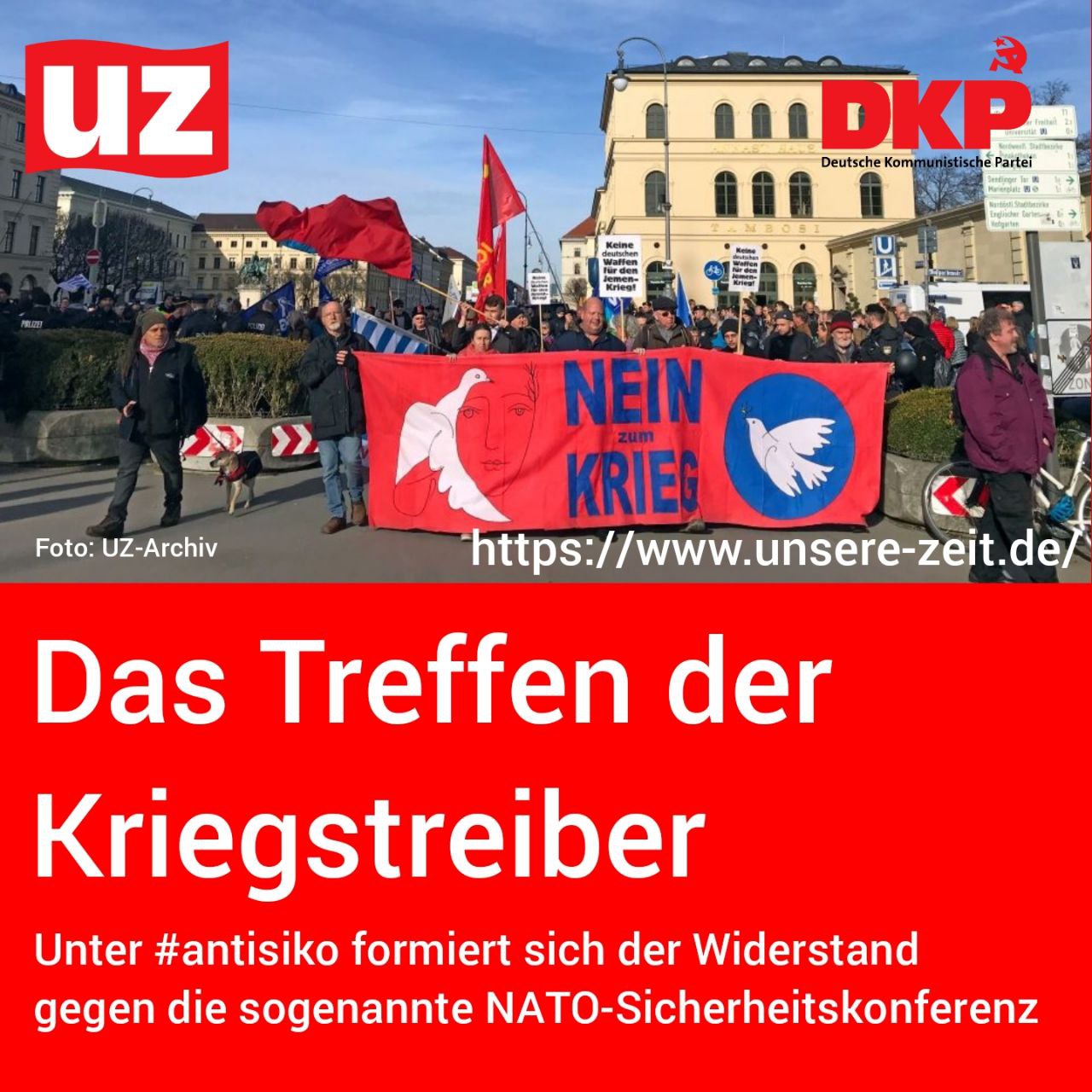 Das Teffen der Kriegstreiber - DKP Hamburg