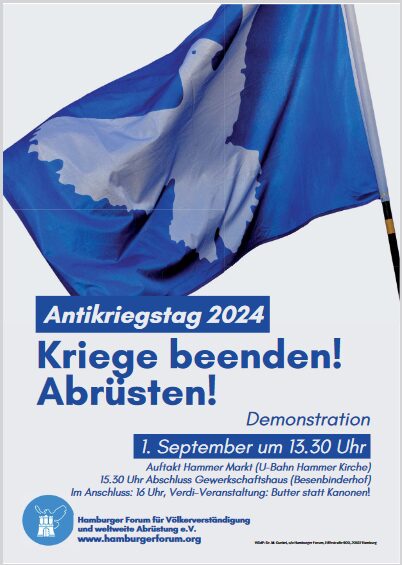 1. September "Antikriegstag" Auftakt Hammer Markt - U Bahn Hammer Kirche